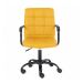 Cadeira de Escritório Secretária Giratória Fitz Amarela