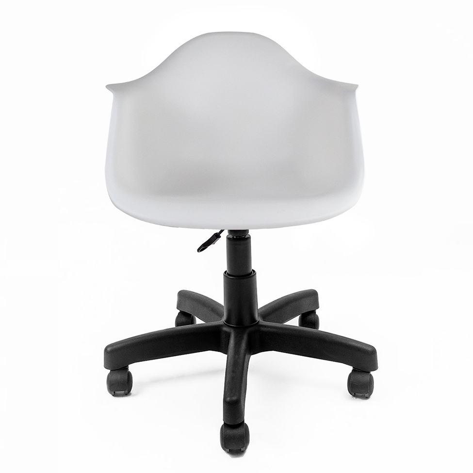 Cadeira de Escritório Secretária Office Preta e Branca