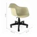 Cadeira de Escritório Secretária Office Preta e Fendi