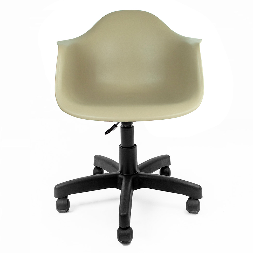 Cadeira de Escritório Secretária Office Preta e Fendi