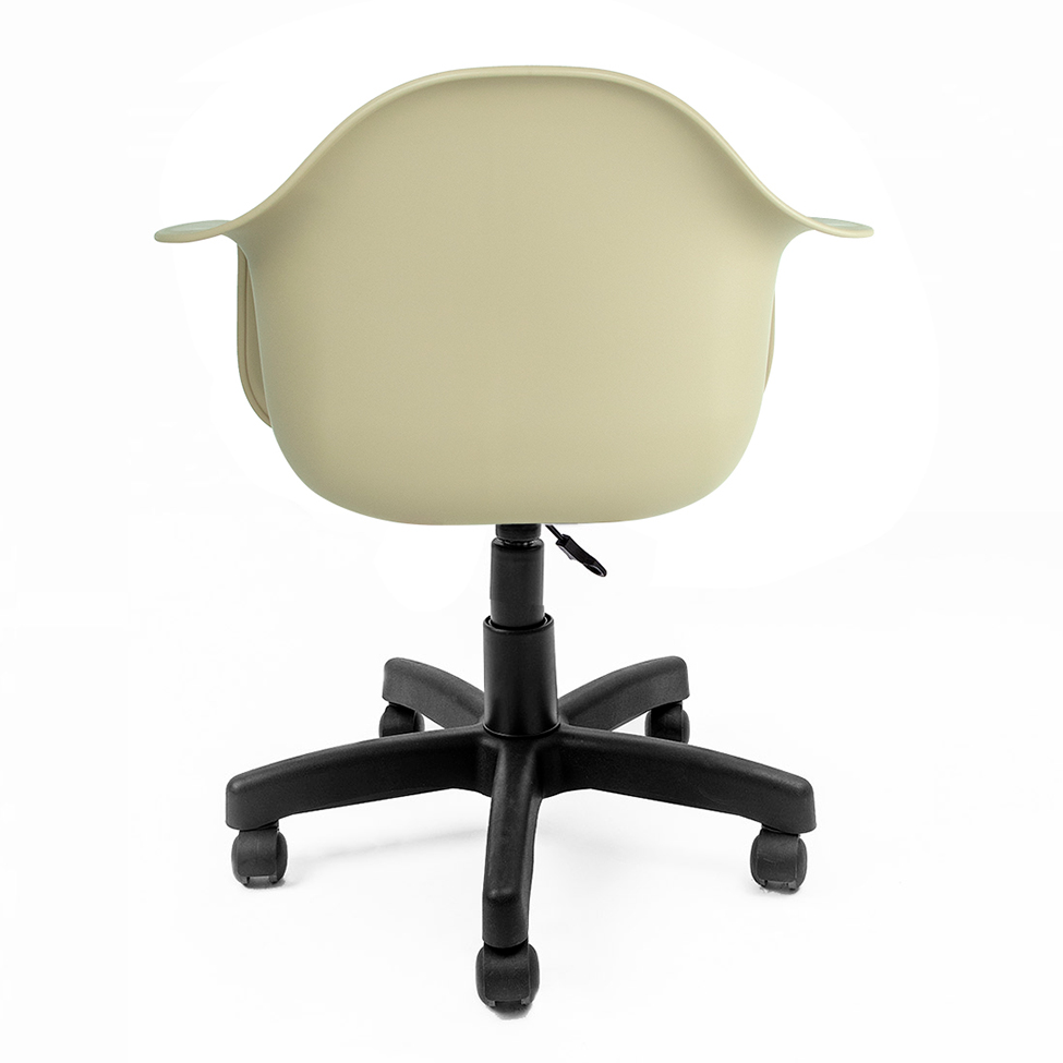 Cadeira de Escritório Secretária Office Preta e Fendi