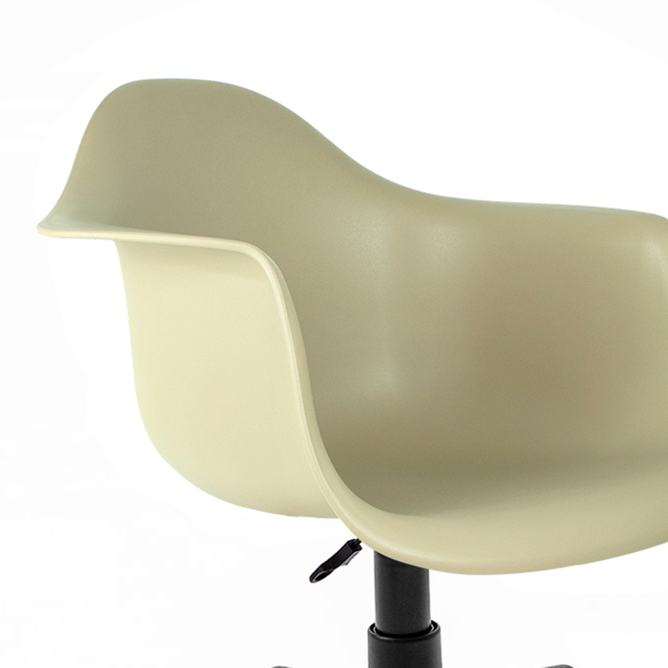 Cadeira de Escritório Secretária Office Preta e Fendi