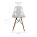 Cadeira de Jantar Charles Eames Cristal
