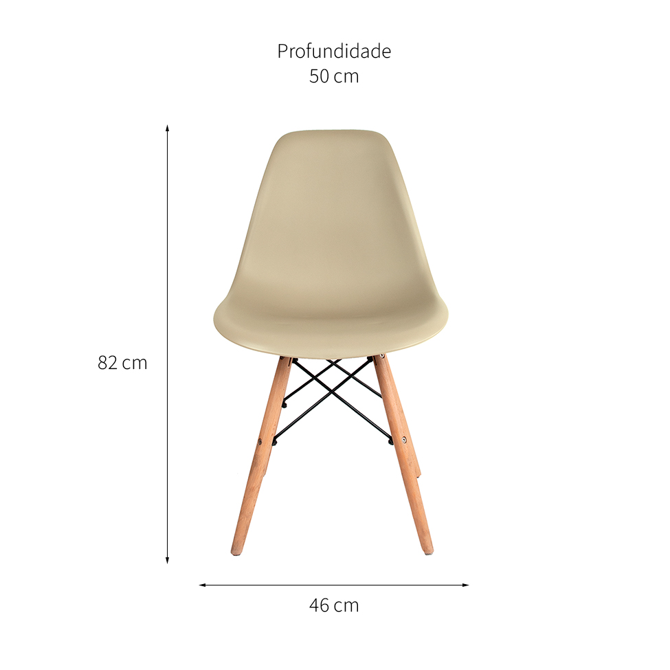 Cadeira de Jantar Charles Eames Fendi