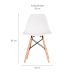 Cadeira de Jantar Charles Eames I Branca