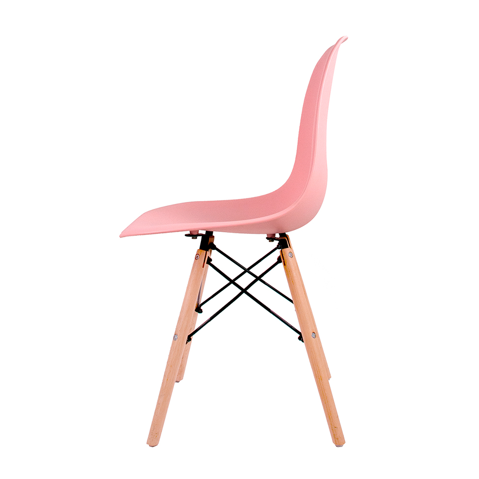 Cadeira de Jantar Charles Eames Rosa
