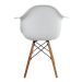 Cadeira de Jantar Charles Eames com Braço I Branca