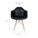Cadeira de Jantar Charles Eames com Braço I Preta