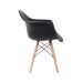 Cadeira de Jantar Charles Eames com Braço I Preta
