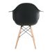 Cadeira de Jantar Charles Eames com Braço I Preta