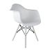 Cadeira de Jantar Charles Eames com Braço II Branca