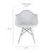 Cadeira de Jantar Charles Eames com Braço II Branca