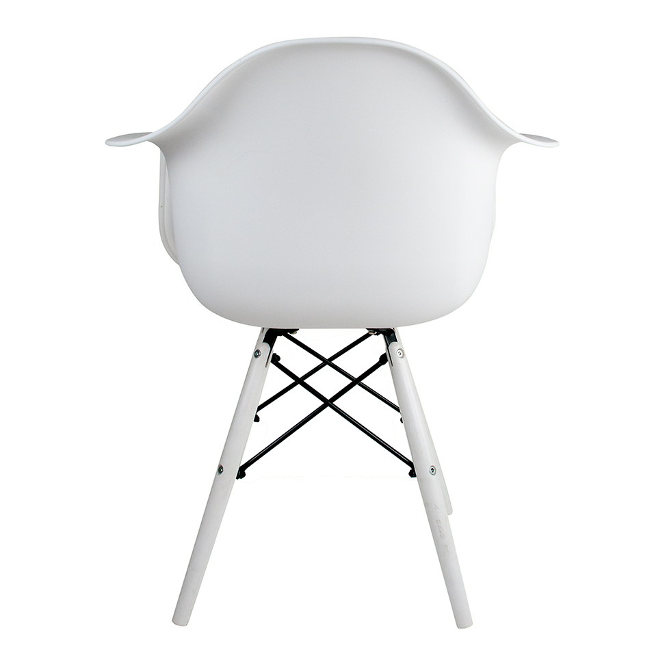 Cadeira de Jantar Charles Eames com Braço II Branca