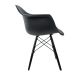 Cadeira de Jantar Charles Eames com Braço II Preta