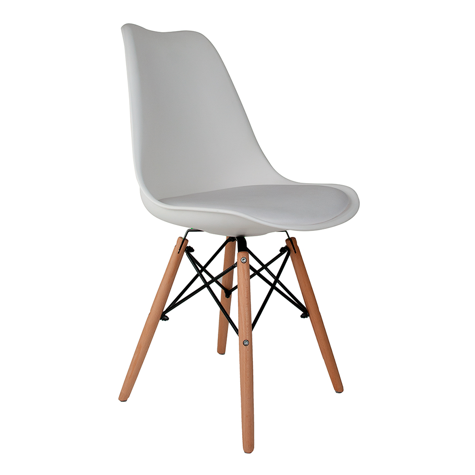 Cadeira de Jantar Eames Saarinen Leda I Branca