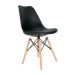 Cadeira de Jantar Eames Saarinen Leda Preta