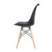 Cadeira de Jantar Eames Saarinen Leda Preta