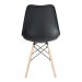 Cadeira de Jantar Eames Saarinen Leda Preta