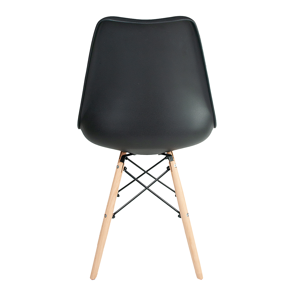 Cadeira de Jantar Eames Saarinen Leda Preta