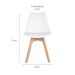 Cadeira de Jantar Saarinen Wood Branca