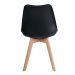 Cadeira de Jantar Saarinen Wood Preta