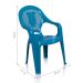 Cadeira de Plástico Infantil Decorada Azul