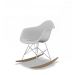 Cadeiras Eames Arm Balanço Branca