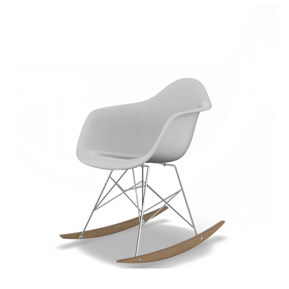 Cadeiras Eames Arm Balanço Branca