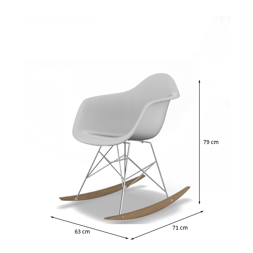 Cadeiras Eames Arm Balanço Branca
