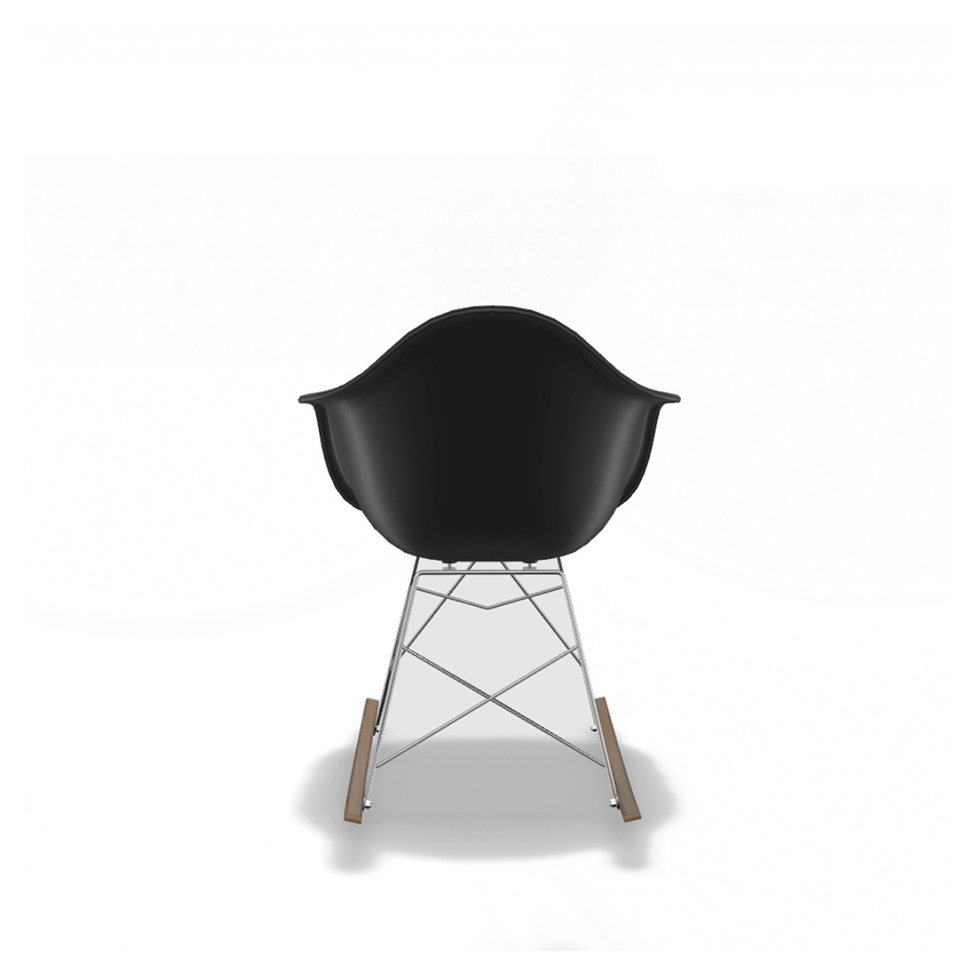 Cadeiras Eames Arm Balanço Preta