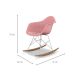 Cadeiras Eames Arm Balanço Rosa