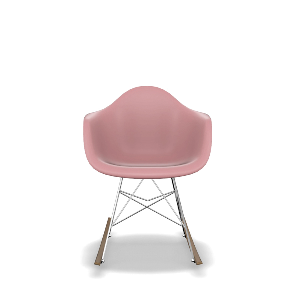 Cadeiras Eames Arm Balanço Rosa