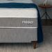 Cama Box Solteiro com Colchão Sublime Mola Ensacada e Espuma Viscoelástica (32x78x188) Cinza e Branco
