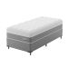 Cama Box Solteiro com Colchão Sublime Mola Ensacada e Espuma Viscoelástica (32x88x188) Cinza e Branco