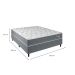 Cama Box com Cabeceira e Colchão Casal Celine Molas Ensacadas (62x138x188) Cinza
