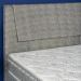 Cama Box com Cabeceira e Colchão Casal Celine Molas Ensacadas (62x138x188) Cinza