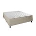 Cama Box com Cabeceira e Colchão Casal Stella Molas Ensacadas (60x138x188) Bege