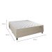 Cama Box com Cabeceira e Colchão Casal Stella Molas Ensacadas (60x138x188) Bege