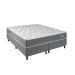 Cama Box com Cabeceira e Colchão Queen Celine Molas Ensacadas (62x158x198) Cinza