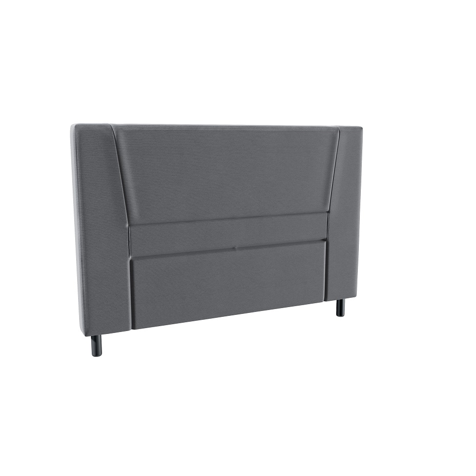 Cama Box com Cabeceira e Colchão Queen Celine Molas Ensacadas (62x158x198) Cinza