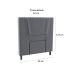 Cama Box com Cabeceira e Colchão Solteiro Celine Molas Ensacadas (62x88x188) Cinza