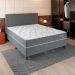 Cama Box com Colchão Casal Celine Molas Ensacadas (62x138x188) Cinza