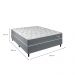 Cama Box com Colchão Casal Celine Molas Ensacadas (62x138x188) Cinza