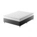 Cama Box com Colchão Casal Howie Espuma D28 (17x138x188) Branco e Cinza