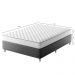 Cama Box com Colchão Casal Howie Espuma D33 (17x138x188) Branco e Cinza