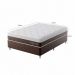 Cama Box com Colchão Casal Sigma Flow (23x138x188) Marrom e Branco