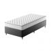 Cama Box com Colchão Solteirão Howie Espuma D33 (17x96x203) Branco e Cinza