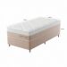 Cama Box com Colchão Solteirão Sigma Care (23x108x198) Bege e Branco