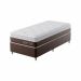 Cama Box com Colchão Solteirão Sigma Flow (23x96x203) Marrom e Branco