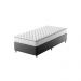 Cama Box com Colchão Solteiro Howie Espuma D28 (17x88x188) Branco e Cinza